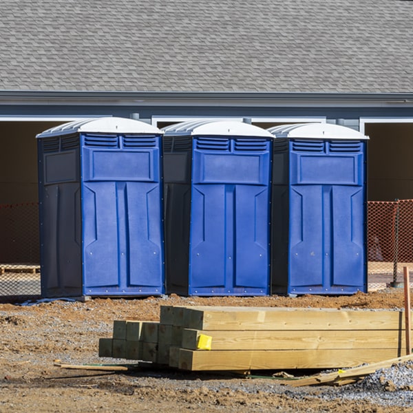 how can i report damages or issues with the portable toilets during my rental period in Pine Springs Minnesota